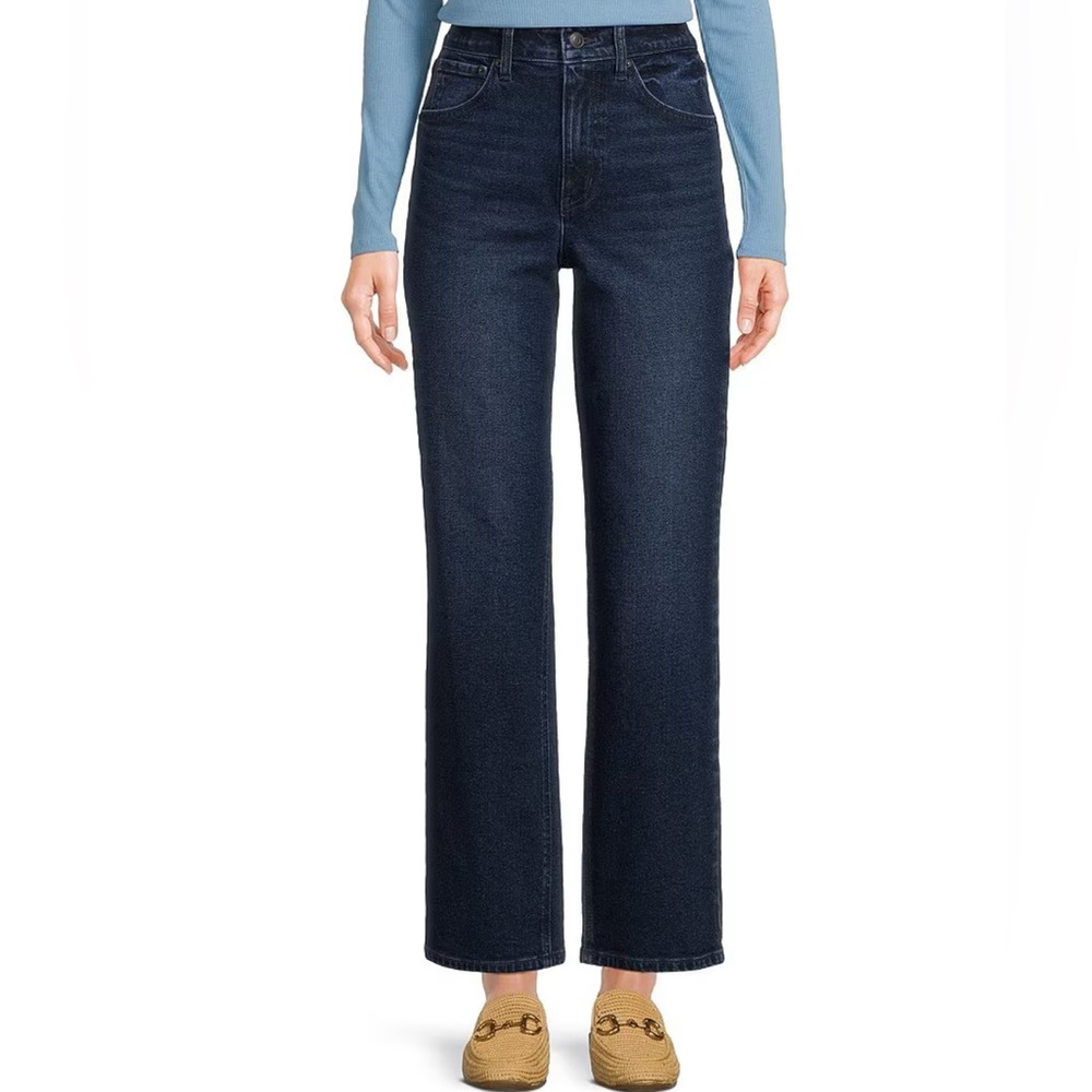 Copper Key
High Rise Ankle Crop Straight Jeans Color Dark Wash Jeans Size 7